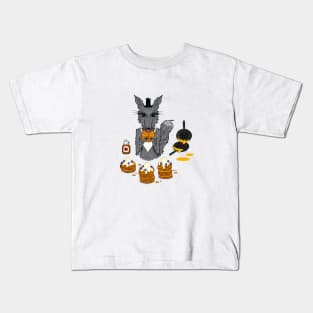 The Wolf Who Loved Waffles Kids T-Shirt